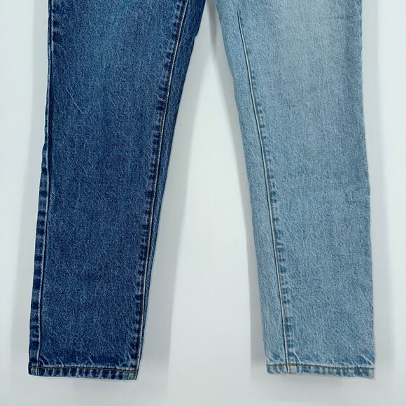 Revice Yin Yang Crop Two Tone High Rise Denim Jeans in Tokyo Wash - Picture 8 of 16